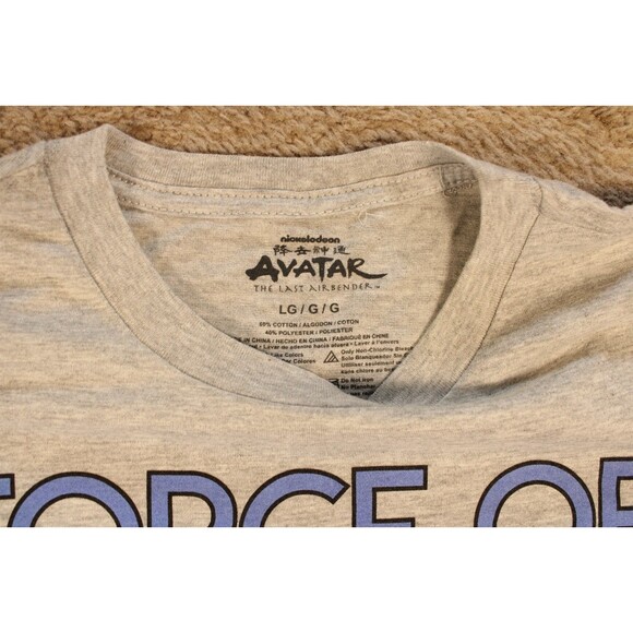 Avatar The Last Airbender Force of Nature Graphic Tee T-Shirt (YL) Gray NWT - Picture 4 of 8